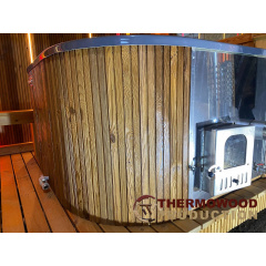 Сауна с купелью 5,4х2,4х2,7м LUX комплектации и исполнения от производителя Thermowood Production Бушево