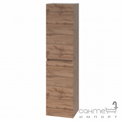 Подвесной пенал с корзиной для белья Mirater Twist 40x35 дуб тахо, левосторонний Буча