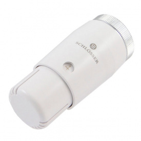 Термостатична головка Schlosser Mini Diamant, біла (601100033)