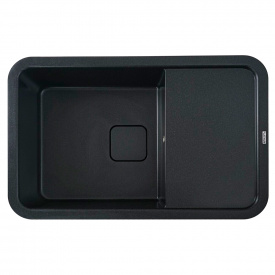 Мийка кухонна Platinum 7850 CUBE граніт, чорний металік