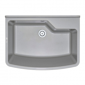 Мийка кухонна Deante Garden, полістирол, без крила, до стіни, сірий (ZYT_310B)