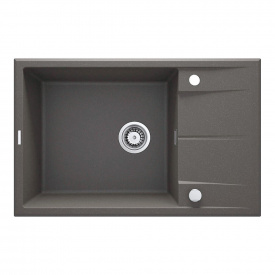Мийка кухонна Deante Eridan, граніт, з крилом, антрацит (ZQE_T11B)
