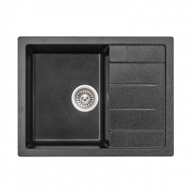 Мийка для кухні Lidz 650x500/200 GRF-13 матовий графіт (LIDZGRF13650500200)