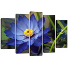 Настінний годинник-картина на полотні Декор Карпати 80x120 см (chf30) Ізюм