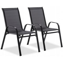 Крісло садове Garden Line Majorka Black Днепрорудное