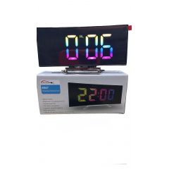 Настільний електронний дзеркальний LED годинник Космос DS-6507rgb Київ