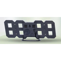 Настільний електронний LED годинник з будильником VST 6802 Чорний Київ