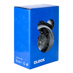 Годинник настільний Clock з будильником Моен Дерево Тихий хід 16х11,7х5,5 см Білий Чорний (16273) Запоріжжя