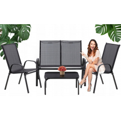 Комплект садових меблів Garden Line SOFA Black Киев