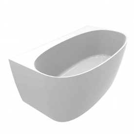 Ванна зі штучного каменю пристінна кам'яна Miraggio Anna 160x85 білий