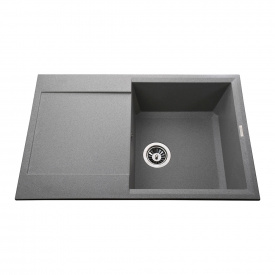 Гранітна мийка Globus Lux KOMO 790x500-А0005, сiрий камiнь
