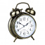 Годинник настільний Clock з будильником Моен Класік Тихий хід 16х11, 5х5, 5 см Бронзовий (16283) Оріхів