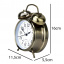 Годинник настільний Clock з будильником Моен Класік Тихий хід 16х11, 5х5, 5 см Бронзовий (16283) Оріхів