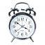 Годинник настільний Clock з будильником Моен Класік Тихий хід 16х11,5х5,5 см Сталевий (16284) Суми