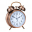Годинник настільний Clock з будильником Моен Класік Тихий хід 16х11,5х5,5 см Мідний (16282) Киев