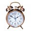 Годинник настільний Clock з будильником Моен Класік Тихий хід 16х11,5х5,5 см Мідний (16282) Киев