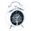 Годинник настільний Clock з будильником Моен Дерево Тихий хід 16х11,7х5,5 см Білий Чорний (16273) Запоріжжя