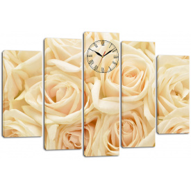 Настінний годинник-картина на полотні Декор Карпати 80x120 см (chf2)