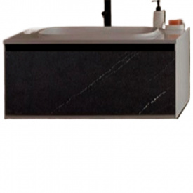 Тумба з умивальником Kolpa San Pandora Oup 110 чорний (514220)