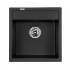 Кухонна мийка Granado Merida black shine Долина