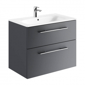 Тумба Geberit Selnova Square 800х480мм з умивальником, лава (501.241.00.1)