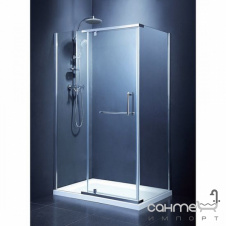 Квадратная душевая кабина Devit Comfort 90x90x190 FEN2123 профиль хром, стекло прозрачное