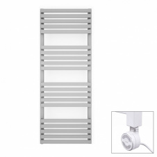 Полотенцесушитель электрический Terma Quadrus Slim 1185x450 White с теном MOA