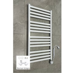 Полотенцесушитель комбинированный Terma RYTM 960x500 White тен MOA + вентиль Integra Акимовка