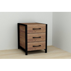 Тумба Ferrum-decor Вивьен 3 50x41x40 см Дуб (XK00147) Киев