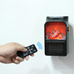 Портативний обігрівач Flame HEATER з LCD дисплеєм та імітацією каміна+пульт 500 Вт (1756375336) Бровари
