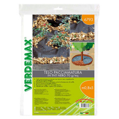 Тканина для мульчування 0.8x5 м неткана чорна Verdemax Винница