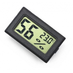 Термогігрометр цифровий Temo Ho вологомір термометр чорний (РР050795) Дніпрорудне