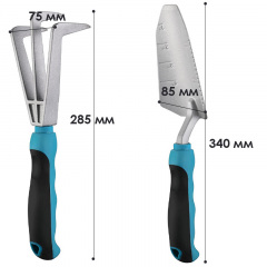 Набір садовий Lesko CG-YLT-7803 для саду городу грядки клумби 3 предметів 2 лопатки 1 граблі Чернігів