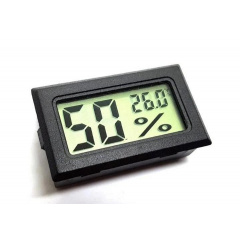 Термогігрометр цифровий Xiamen вологомір термометр чорний (HК050795) Чорноморськ