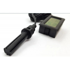 Термогігрометр цифровий з виносним датчиком 1,5 м Xiamen вологомір термометр чорний (HT050791) Токмак