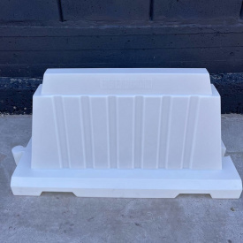 Дорожній блок водоналивний пластиковий білий 1.2 (м) Стандарт