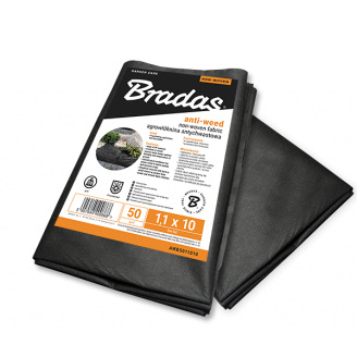 Агроволокно Bradas 50 г/м² 1,1х10 м Чорне