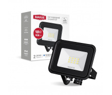 Прожектор Maxus FL-04 10W 5000K Black (1654)