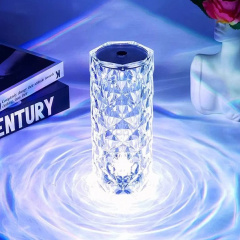 Настільна світлодіодна кристалічна лампа RIAS Rose Diamond RGB з пультом (3_04418) Чорноморськ
