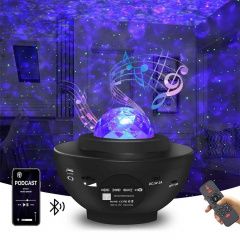 Ночник проектор зоряного неба RIAS KK-790 Bluetooth з пультом 6W Black (3_04539) Энергодар