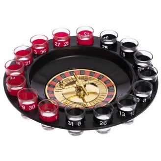 Настільна гра UKC Алко Рулетка Drinking Roulette Brain Game Set 066 16 чарок