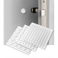 Відбійник для дверей демпфер Dory d=10мм h=3мм силіконовий прозорий 100 штук (D050864) Софиевская Борщаговка