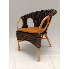 Плетене крісло обіднє Марія з ротанга Костопіль
