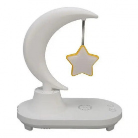 Нічник RIAS TB-35SLIWBT "Місяць із зіркою" з бездротовою зарядкою для телефону (3_04591)