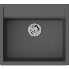 Кухонная мойка Hansgrohe S52 врезная 550х490х190мм S520-F510, черный графит
