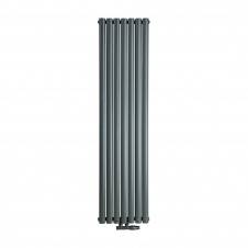 Дизайнерский радиатор Luxrad OVAL 1700x410 мм антрацит RAL 7016 816 Вт подкл. ZDC (низ центр 50 мм)