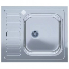 Мойка кухонная UA 5060-R 500х600х140 мм Polish, нерж.сталь, накладная, прямоугольная Бучач