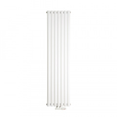 Дизайнерский радиатор Luxrad OVAL 1700x410 мм белый RAL 9003 816 Вт подкл. ZDC (низ центр 50 мм) Смела