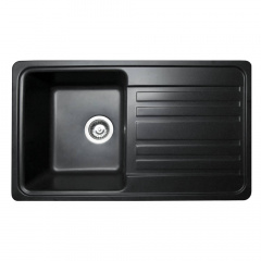 Кухонная мойка MIRAGGIO VERSAL black прямоугольная с крылом Ізюм