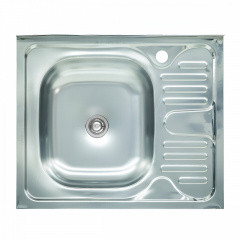 Мойка кухонная Platinum 6050 L (0,4/120 мм) с крылом, из нержавеющей стали Тернопіль